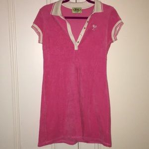 Vintage Juicy Pink Terrycloth Tennis Dress